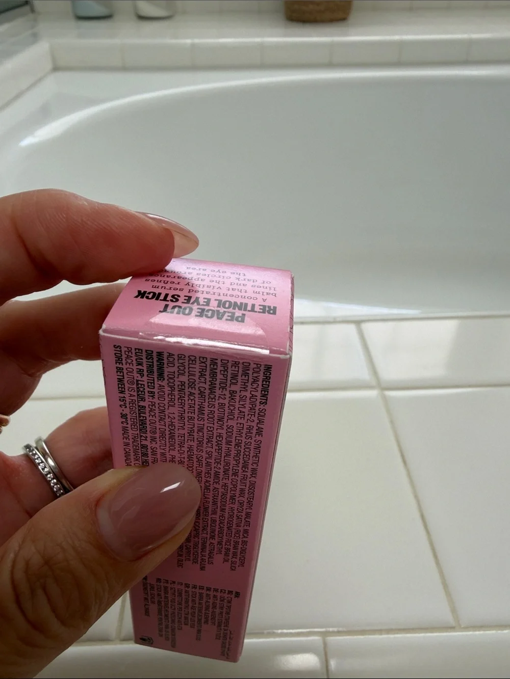 Peace Out Retinol Eye Stick - Pink